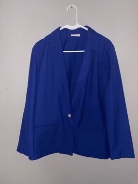 Cos Cob Royal Blue Single-Button Blazer